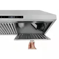 Thor Kitchen Package - Professional 30 inch Electric Range, Range Hood, Counter-Depth Refrigerator with Water and Ice Dispenser, Dishwasher - The Home Selection