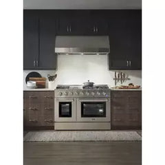 Thor Kitchen Professional 48 in. Propane Gas Range and Range Hood Package - The Home Selection
