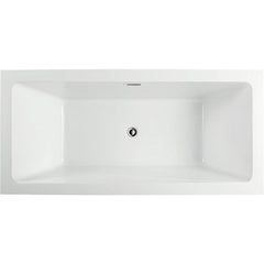 Vanity Art 59" Freestanding Bathtub – Overflow W/Chrome Finish and Adjustable Leveling Leg - VA6817 - The Home Selection