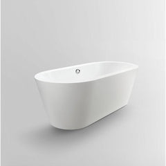 Vanity Art 68"Acrylic Flatbottom Freestanding Soaking Bathtub in White - VA6812 - The Home Selection