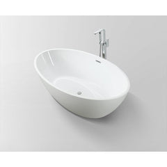 Vanity Art 69" Freestanding Bathtub – Overflow W/Chrome Finish and Adjustable Leveling Legs - VA6834-S - The Home Selection