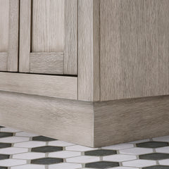 Water Creation 24" Chestnut Single Sink Carrara White Marble Countertop Vanity In Grey Oak with Mirror - CH24CW03GK-R21000000 - The Home Selection