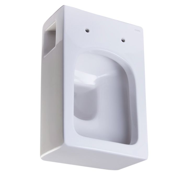 Eago WD332 Round Modern Wall Mount Dual Flush Toilet Bowl