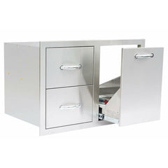 Summerset 33" 2-Drawer & Vented LP Tank Pullout Drawer Combo - SSDC2-33LP