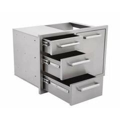 Whistler Grills Triple Drawer & Trash Can Combo - CBATDT - The Home Selection
