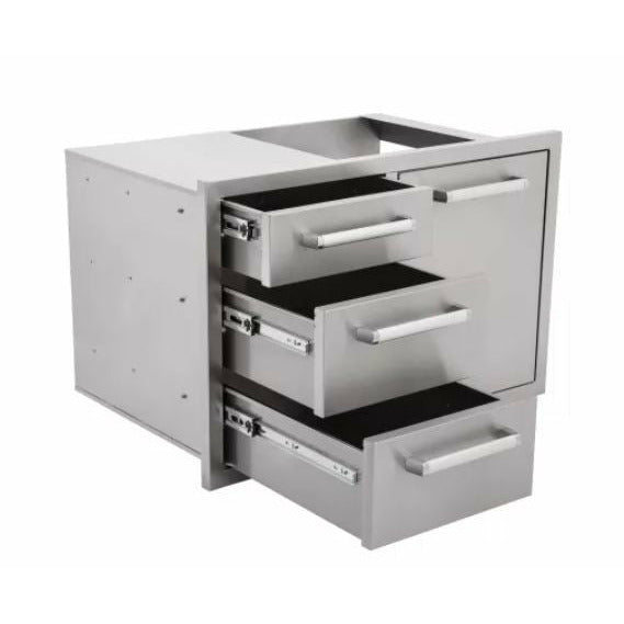 Whistler Grills Triple Drawer & Trash Can Combo - CBATDT - The Home Selection