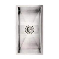 WHITEHAUS 12″ Winehaus Brushed Stainless Steel Commercial Single Bowl Undermount Sink - WINEHAUS - The Home Selection