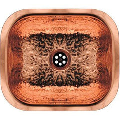 WHITEHAUS 13″ Rectangular Undermount Entertainment/Prep Sink with a Hammered Texture Surface - WH690 - The Home Selection