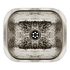 WHITEHAUS 13″ Rectangular Undermount Entertainment/Prep Sink with a Hammered Texture Surface - WH690 - The Home Selection