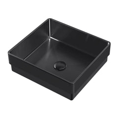 WHITEHAUS 15″ Noah plus 18 Gauge, Squared Semi-recessed Basin Set with Center Drain - WHNPL1577 - The Home Selection
