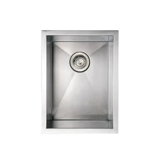 WHITEHAUS 15″ Noah’s Collection Stainless Steel Commercial Single Bowl Undermount Sink - WHNCM1520 - The Home Selection