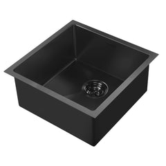 WHITEHAUS 18″ Noah plus Single Bowl 16 Gauge Linen Textured Dual-Mount Kitchen Sink Set - WHNPL1818 - The Home Selection