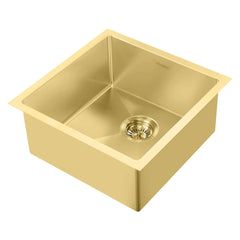 WHITEHAUS 18″ Noah plus Single Bowl 16 Gauge Linen Textured Dual-Mount Kitchen Sink Set - WHNPL1818 - The Home Selection