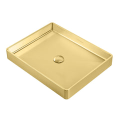 WHITEHAUS 20" NOAH PLUS 18 GAUGE, RECTANGULAR ABOVE MOUNT BATH BASIN SET - WHNPL1578 - The Home Selection