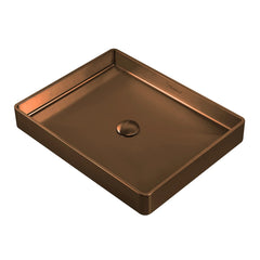WHITEHAUS 20" NOAH PLUS 18 GAUGE, RECTANGULAR ABOVE MOUNT BATH BASIN SET - WHNPL1578 - The Home Selection