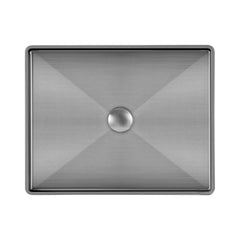 WHITEHAUS 20" NOAH PLUS 18 GAUGE, RECTANGULAR ABOVE MOUNT BATH BASIN SET - WHNPL1578 - The Home Selection