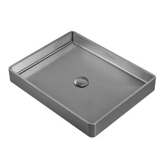 WHITEHAUS 20" NOAH PLUS 18 GAUGE, RECTANGULAR ABOVE MOUNT BATH BASIN SET - WHNPL1578 - The Home Selection