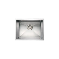 WHITEHAUS 20″ Noah’s Collection Brushed Stainless Steel Commercial Single Bowl Undermount Sink - WHNCM2015 - The Home Selection