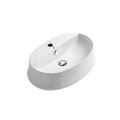 WHITEHAUS 23″ Britannia Oval above Mount Basin with Single Faucet Hole Drill – B-SH05 - The Home Selection