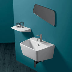 WHITEHAUS 23″ Britannia Rectangular Wall Mount Basin – B-DE13 - The Home Selection