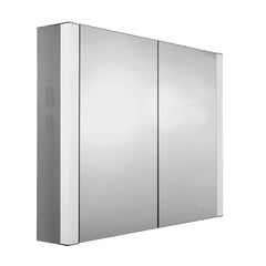 WHITEHAUS 27" Musichaus Double Mirrored Door Medicine Cabinet with USB, Sd Card, Bluetooth, Fm Radio, Speakers, Defogger, & Dimmer - WHFEL7089-S - The Home Selection