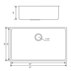 WHITEHAUS 27″ Noah plus Heavy Duty, 16 Gauge Single Bowl Dual-Mount Sink Set - WHNPL2718-BSS - The Home Selection