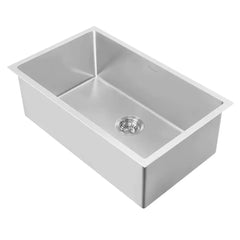 WHITEHAUS 27″ Noah plus Heavy Duty, 16 Gauge Single Bowl Dual-Mount Sink Set - WHNPL2718-BSS - The Home Selection