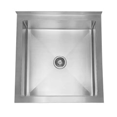 WHITEHAUS 27″ Noah’s Collection Utility Single Bowl Floor Mount Mop Sink - WHMS2424 - The Home Selection