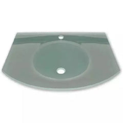 WHITEHAUS 28" New Generation Arched 1/2″ Matte Glass Counter Top with Integrated Round Basin - WHLOOM-C - The Home Selection