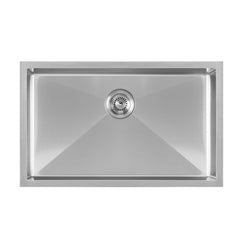 WHITEHAUS 29″ Noah plus Single Bowl, 16 Gauge Linen Textured Dual-Mount Sink Set - WHNPL2918 - The Home Selection