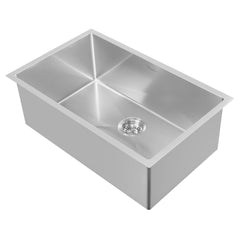 WHITEHAUS 29″ Noah plus Single Bowl, 16 Gauge Linen Textured Dual-Mount Sink Set - WHNPL2918 - The Home Selection