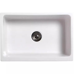 WHITEHAUS 30″ Glencove Reversible Fireclay Kitchen Sink with Elegant Beveled Front Apron - WHQ5530 - The Home Selection