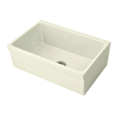 WHITEHAUS 30″ Glencove Reversible Fireclay Kitchen Sink with Elegant Beveled Front Apron - WHQ5530 - The Home Selection