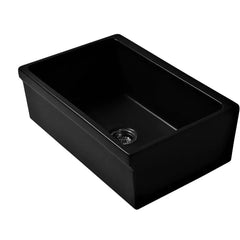 WHITEHAUS 30″ Glencove Reversible Fireclay Kitchen Sink with Elegant Beveled Front Apron - WHQ5530 - The Home Selection