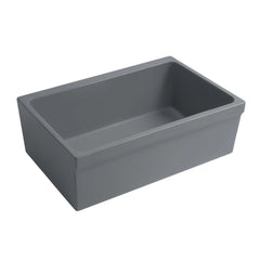 WHITEHAUS 30″ Glencove Reversible Fireclay Kitchen Sink with Elegant Beveled Front Apron - WHQ5530 - The Home Selection