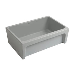 WHITEHAUS 30″ Glencove Reversible Fireclay Kitchen Sink with Elegant Beveled Front Apron - WHQ5530 - The Home Selection