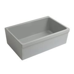 WHITEHAUS 30″ Glencove Reversible Fireclay Kitchen Sink with Elegant Beveled Front Apron - WHQ5530 - The Home Selection