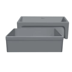 WHITEHAUS 30″ Glencove Reversible Fireclay Kitchen Sink with Elegant Beveled Front Apron - WHQ5530 - The Home Selection