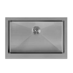 WHITEHAUS 30″ Noah plus Single Bowl 16 Gauge Sink Set with a Seamless Customized Front Apron - WHNPL3020 - The Home Selection