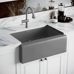 WHITEHAUS 30″ Noah plus Single Bowl 16 Gauge Sink Set with a Seamless Customized Front Apron - WHNPL3020 - The Home Selection