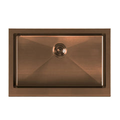 WHITEHAUS 30″ Noah plus Single Bowl 16 Gauge Sink Set with a Seamless Customized Front Apron - WHNPL3020 - The Home Selection