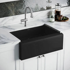 WHITEHAUS 30″ Noah plus Single Bowl 16 Gauge Sink Set with a Seamless Customized Front Apron - WHNPL3020 - The Home Selection