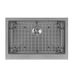 WHITEHAUS 30″ Noah plus Single Bowl 16 Gauge Sink Set with a Seamless Customized Front Apron - WHNPL3020 - The Home Selection
