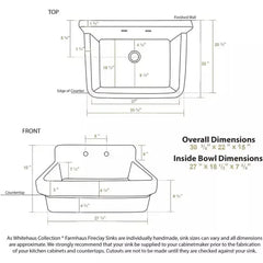 Whitehaus 30″ Old Fashioned Country Fireclay Kitchen Sink – OFCH2230 - The Home Selection