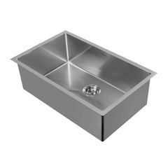 WHITEHAUS 33″ Noah plus Single Bowl, 16 Gauge Linen Textured Dual-Mount Sink Set - WHNPL3318 - The Home Selection