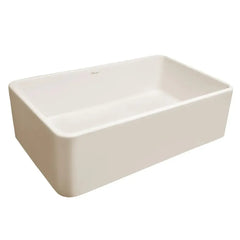 WHITEHAUS 33″ Reversible Series Fireclay Kitchen Sink with Concave Front Apron - WHPLCON3319 - The Home Selection