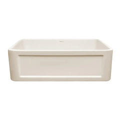 WHITEHAUS 33″ Reversible Series Fireclay Kitchen Sink with Concave Front Apron - WHPLCON3319 - The Home Selection