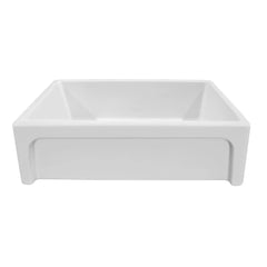 WHITEHAUS 33″ St. Ives Ornamental Reversible Fireclay Kitchen Sink with Enhanced Vine Design - WHSIV3333OR - The Home Selection