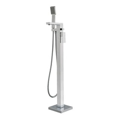 WHITEHAUS 34″ Bathhaus Freestanding Single Lever Tub Filler with Integrated Diverter Valve and Hand Held Shower Spray - WHT8868S-C - The Home Selection
