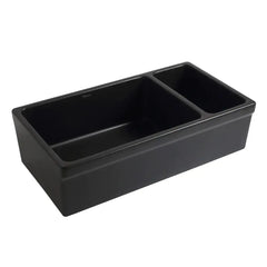 WHITEHAUS 36″ Quatro Alcove Large Fireclay Reversible Sink and Small Bowl - WHQDB542 - The Home Selection